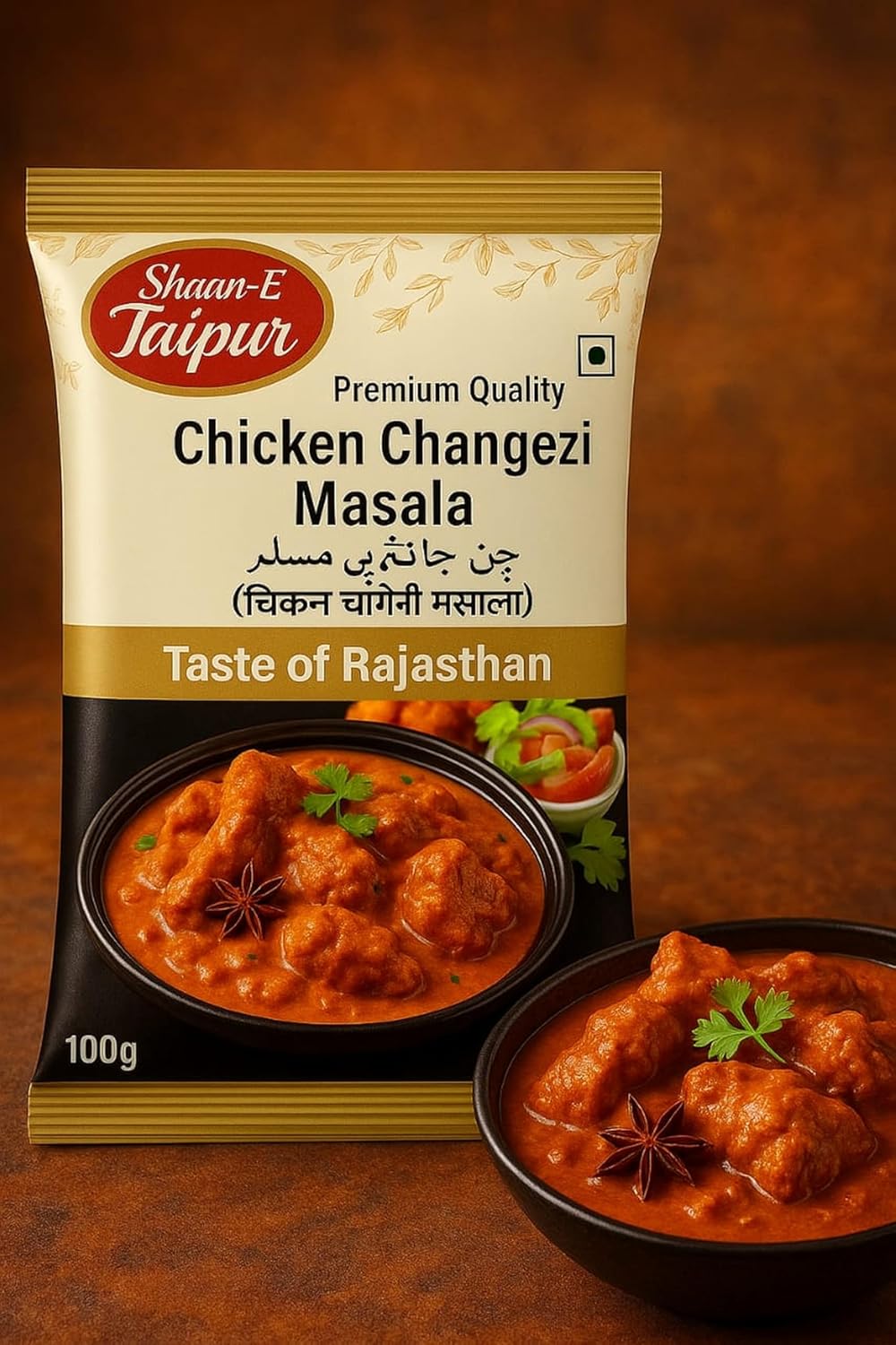 Shaan-E Jaipur Chicken Changezi Masala Pack of 1 | Indian Spices | Natural & Pure | 200 Gms Pack| Fresh Ground Spices | PACK OF 2