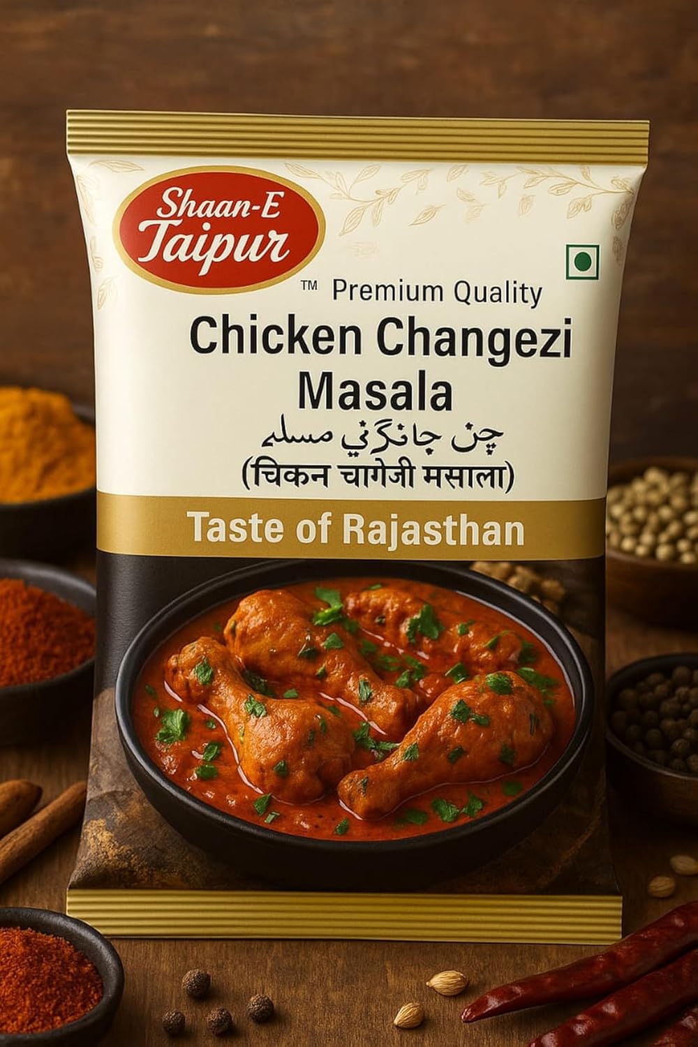 Shaan-E Jaipur Chicken Changezi Masala Pack of 1 | Indian Spices | Natural & Pure | 200 Gms Pack| Fresh Ground Spices | PACK OF 2