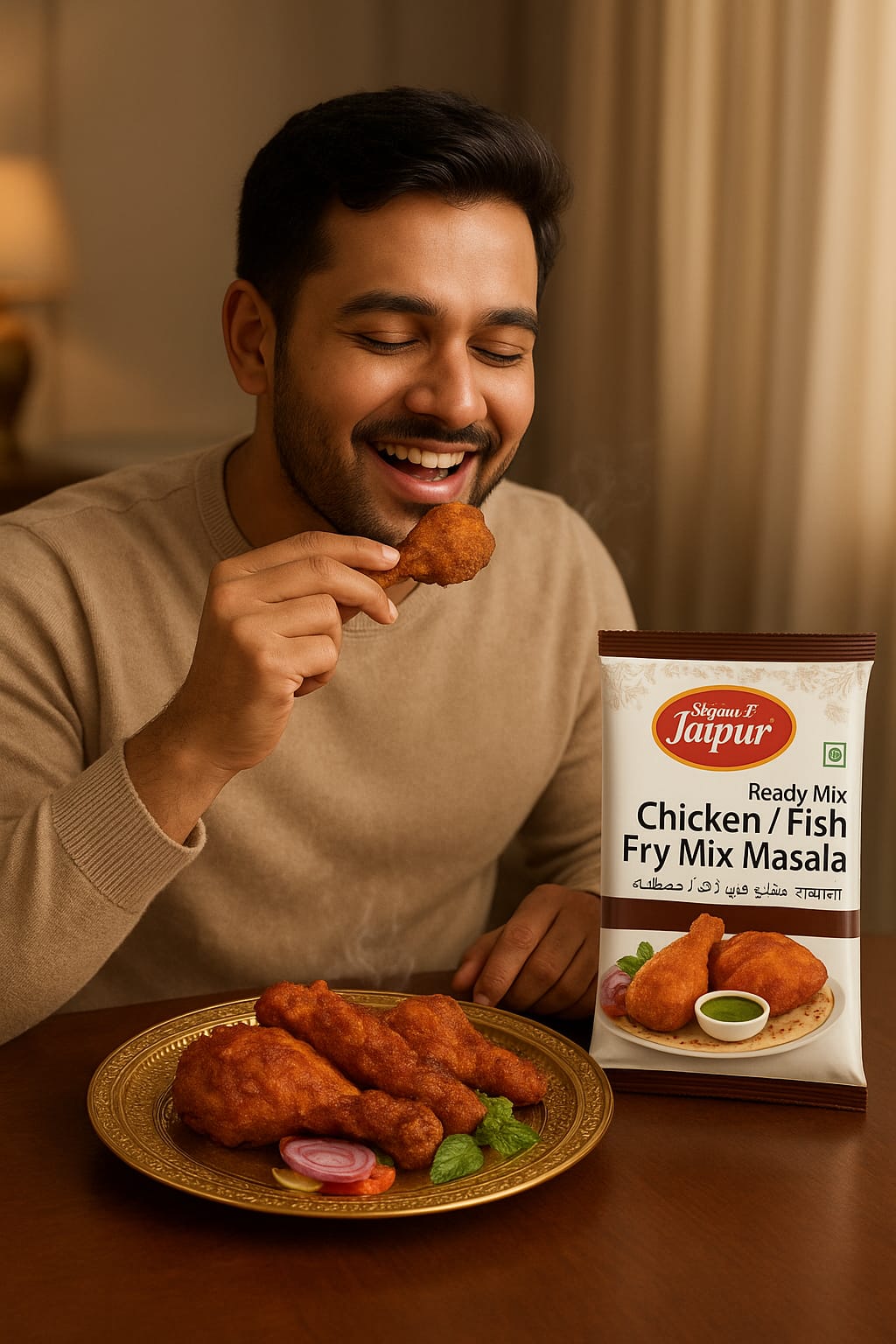 Shaan-E Jaipur Chicken Fish Fry Masala (Pack of 3 x 80g) | Royal Rajasthani Blend for Crispy Fry & Tandoori Marinades