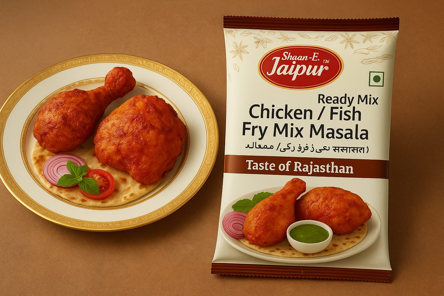 Shaan-E Jaipur Chicken Fish Fry Masala (Pack of 3 x 80g) | Royal Rajasthani Blend for Crispy Fry & Tandoori Marinades