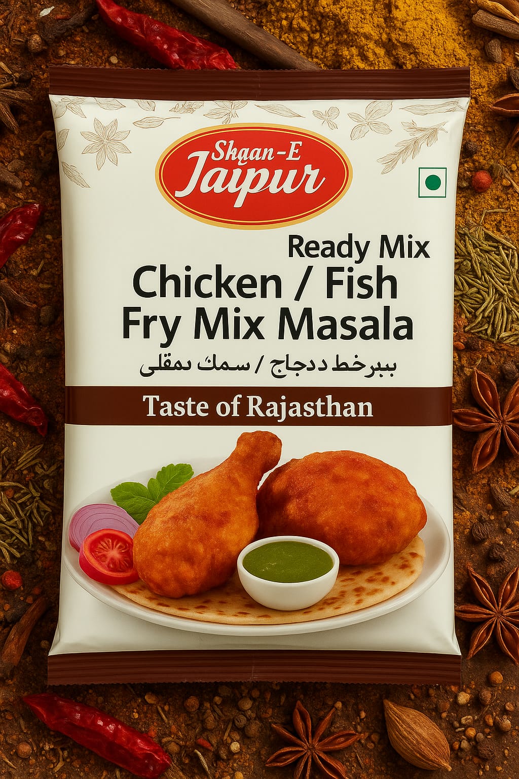 Shaan-E Jaipur Chicken Fish Fry Masala (Pack of 3 x 80g) | Royal Rajasthani Blend for Crispy Fry & Tandoori Marinades