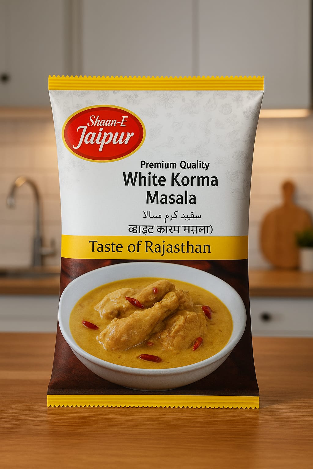 Shaan-E Jaipur White Korma | Indian Spices | Natural & Pure | 80 Gms Pack| Fresh Ground Spices | PACK OF 3