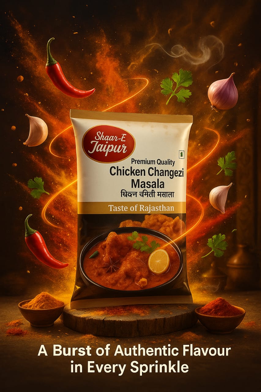 Shaan E Jaipur Chicken Changezi Masala – Authentic Mughlai Richness, Creamy Royal Flavour, Slow-Roasted Premium Spice Blend for Restaurant-Style Chicken at Home | Pack of 3|