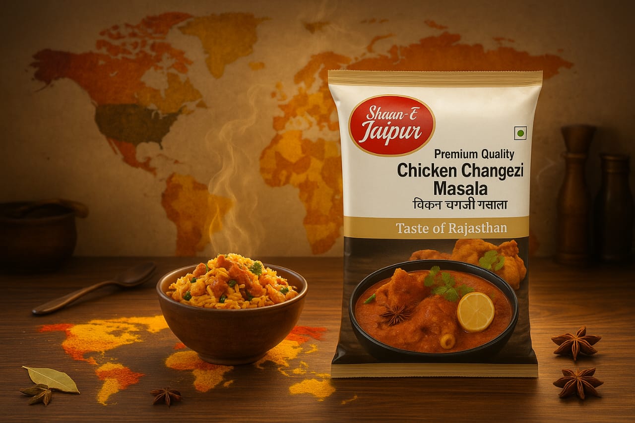 Shaan E Jaipur Chicken Changezi Masala – Authentic Mughlai Richness, Creamy Royal Flavour, Slow-Roasted Premium Spice Blend for Restaurant-Style Chicken at Home | Pack of 3|