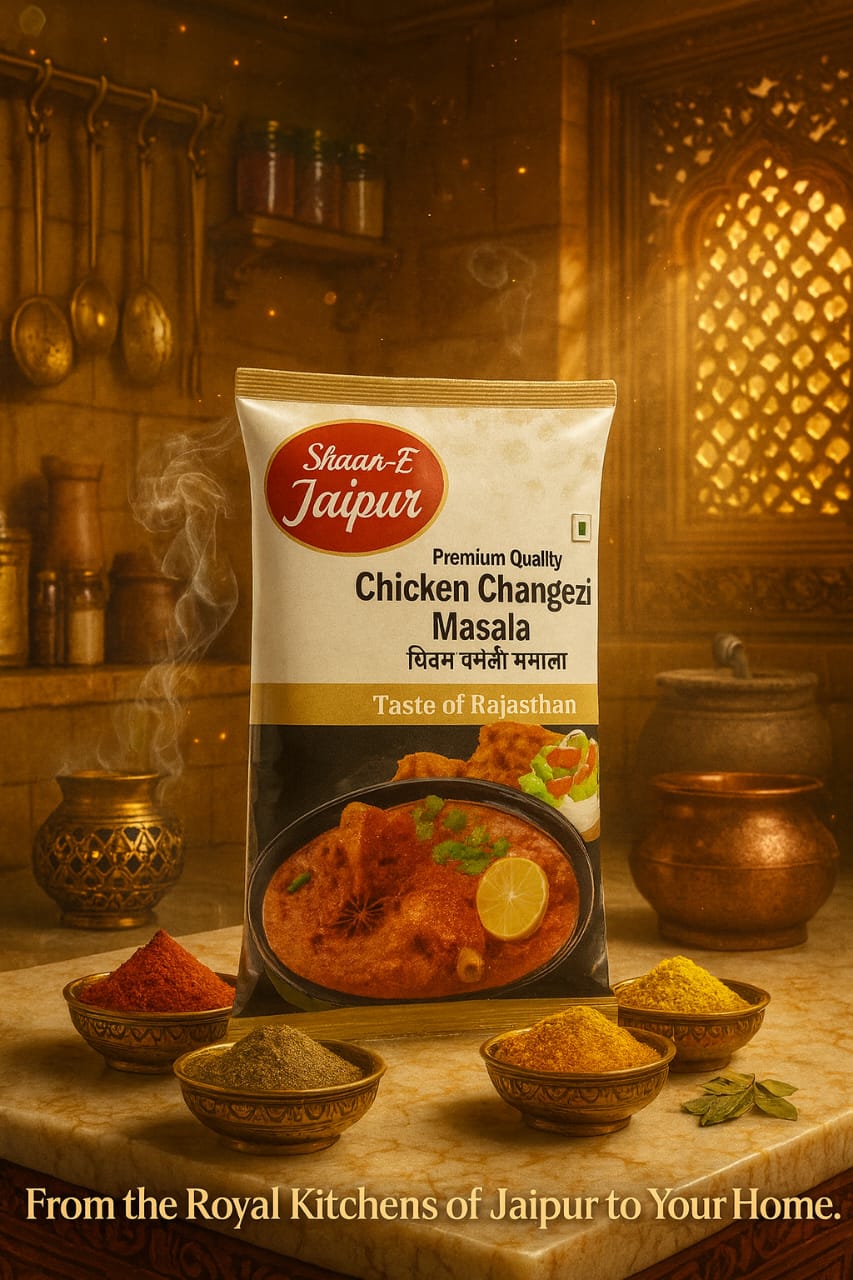 Shaan E Jaipur Chicken Changezi Masala – Authentic Mughlai Richness, Creamy Royal Flavour, Slow-Roasted Premium Spice Blend for Restaurant-Style Chicken at Home | Pack of 3|
